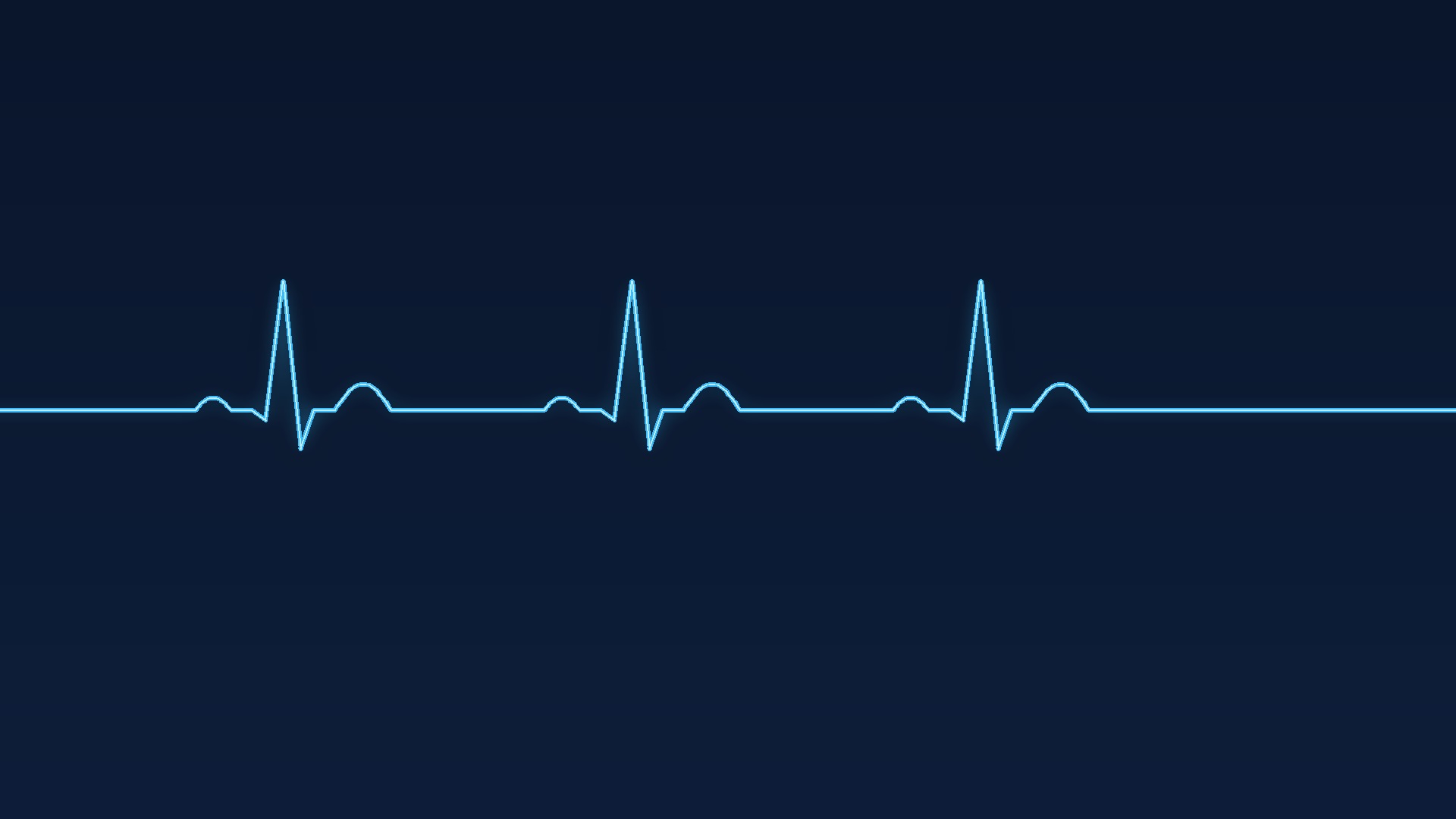 Glowing blue EKG heartbeat line across a dark navy background — Code Blue Lifestyle, AI lead generation tools for network marketers
